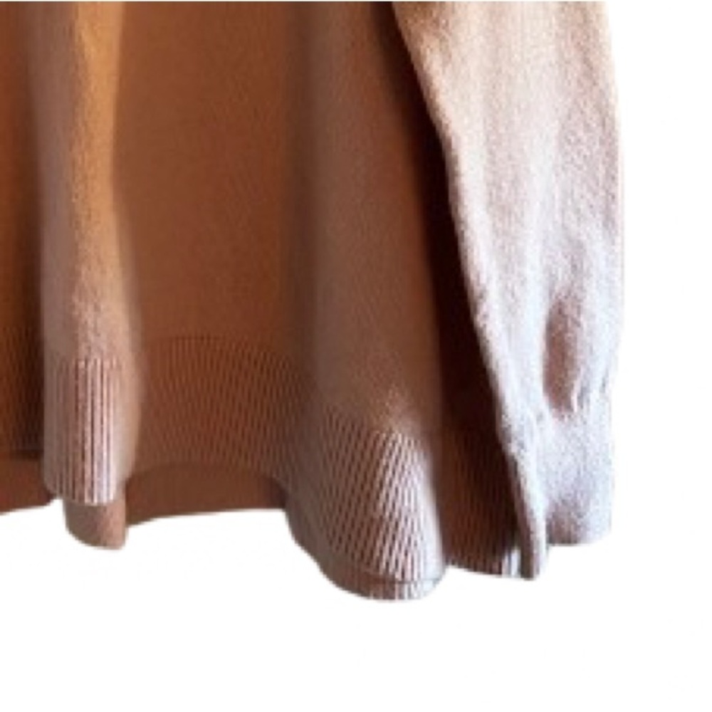 Boden Split Back Pink Sweater XL Balletcore Quiet Luxury - Picture 4 of 7